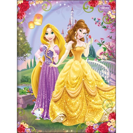 CADERNO BROCH UNIV CD 80F C/5 PRINCESAS TILIBRA