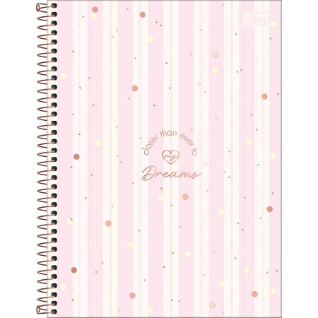CADERNO ESP UNIV CD 10M 160F C/4 CONN SOHO FEM  TILIBRA