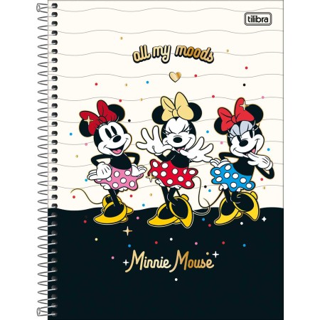 CADERNO ESP UNIV CD 10M 160F C/4 MINNIE TILIBRA