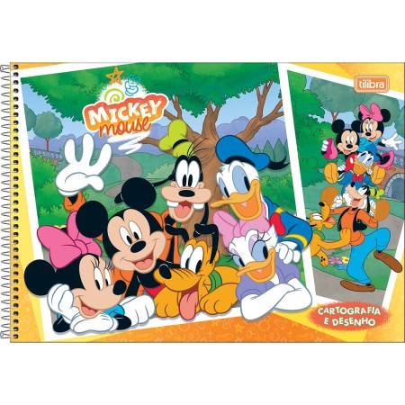 CADERNO ESP CARTOG CD 80F C/4 MICKEY TILIBRA