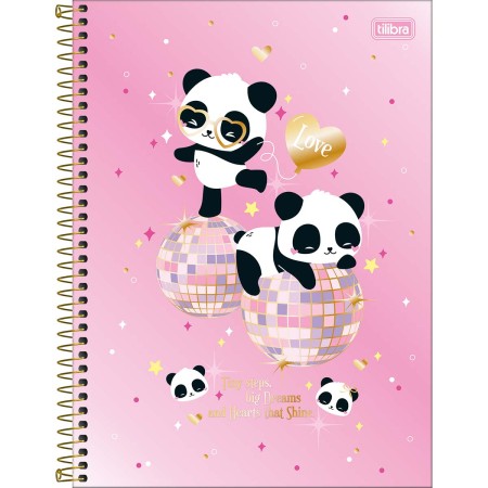 CADERNO ESP UNIV CD 10M 160F C/4 LOVELY FRIEND TILIBRA
