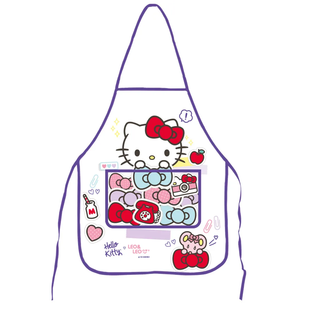 AVENTAL ESC INFANTIL HELLO KITTY LEO E LEO