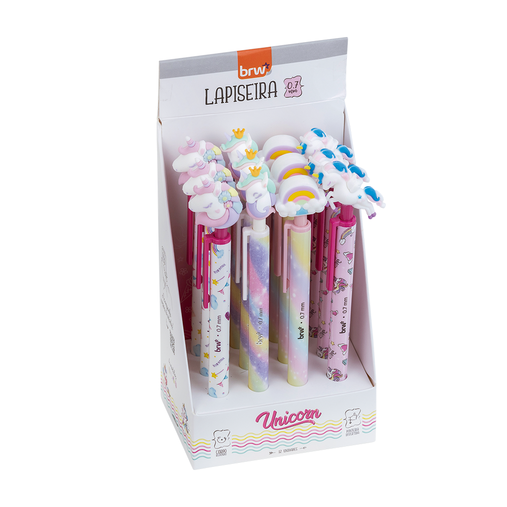 LAPISEIRA 0.7MM C/12 UNICORN CORES BRW