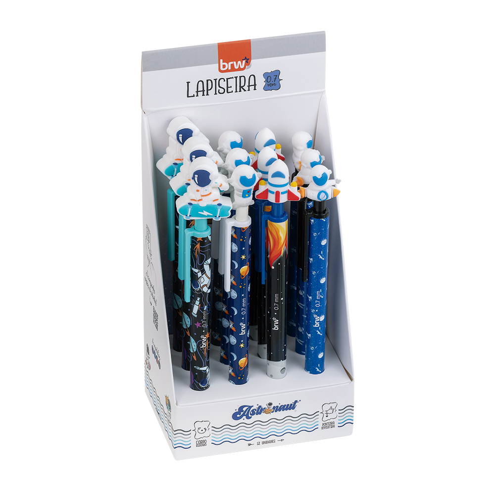 LAPISEIRA 0.7MM C/12 ASTRONAUT CORES BRW