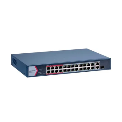 SWITCH 24P 10/100 FAST POE DS-3E1326P-EI/M HIKVISION