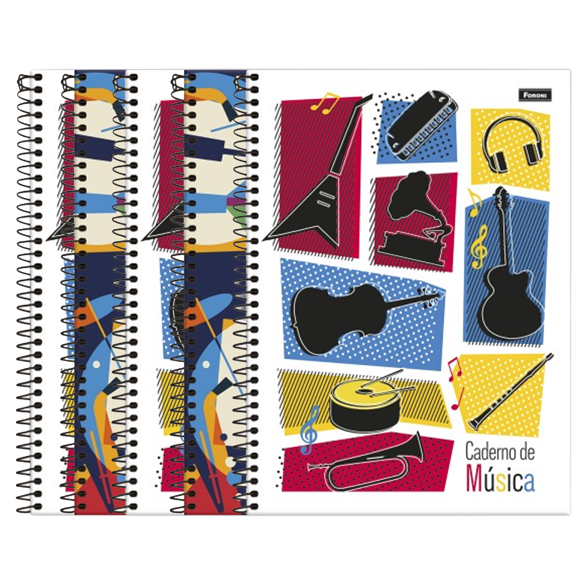 CADERNO ESP UNIV 80F CD C/5 MUSICA TILIBRA