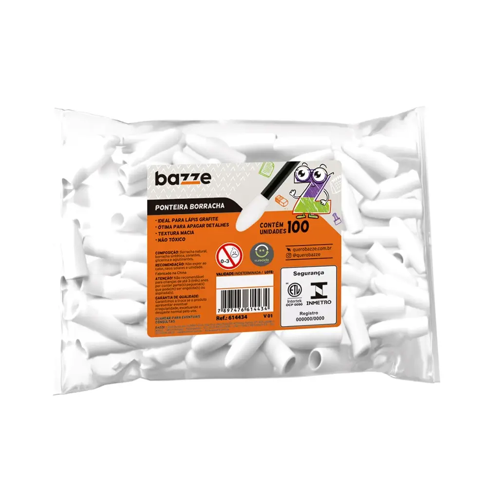 BORRACHA PONTEIRA C/100UN BR BAZZE