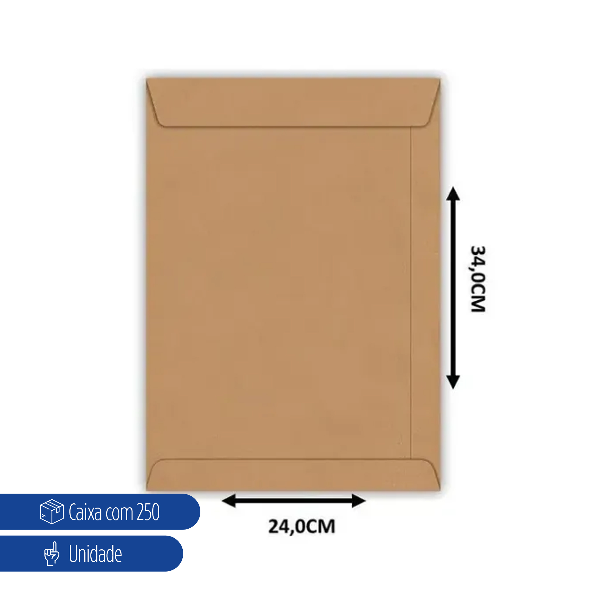 ENV SACO 240X340 80G KRAFT NAT SKN34 FORONI