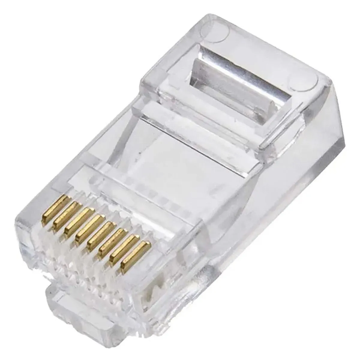 CONECTOR RJ45 CAT5E TRANSP FC