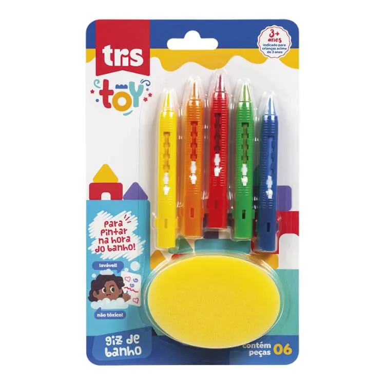 GIZ DE ROSTO 6 CORES TOY TRIS