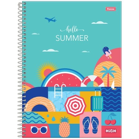 CADERNO ESP UNIV CD 1M 80F HIGH FEM FORONI