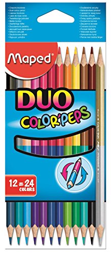 LAPIS DE COR C/12 COLOR PEPS DUO 24 CORES MAPED