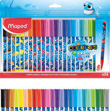 CANETA HIDROG OCEAN LIFE 24 CORES MAPED