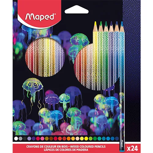 LAPIS DE COR GD 24 CORES DEEPSEA PARADISE MAPED