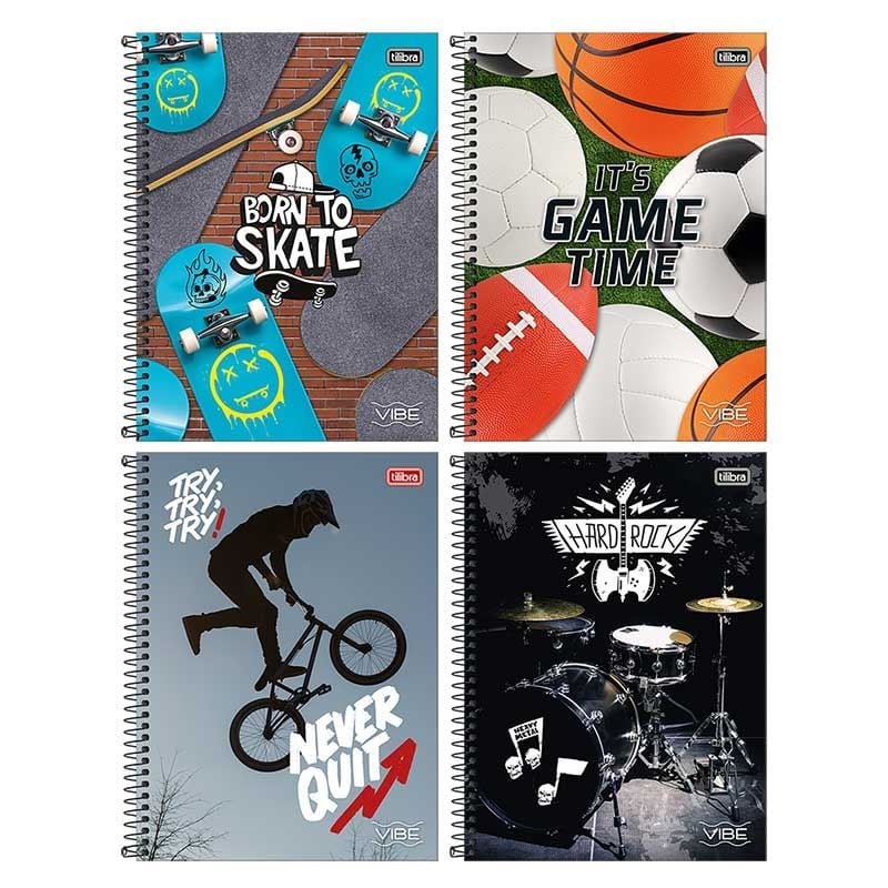 CADERNO ESP UNIV CD 20M 320F C/2 VIBE MASC TILIBRA