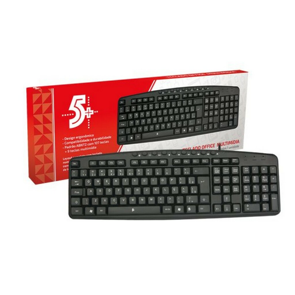 TECLADO USB 015-0074 PR OFFICE 5+