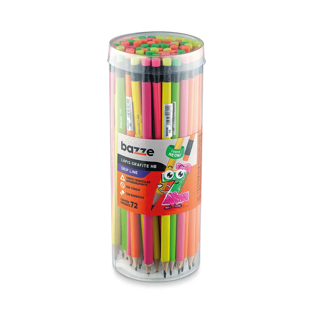 LAPIS GRAFITE HB C/72 GRIP LINE BAZZE