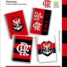 CADERNO UNIV 1M 80F C/4 FLAMENGO KIT
