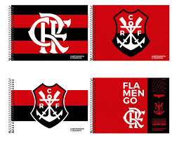 CADERNO ESP CARTOG CD 80F C/4 FLAMENGO KIT