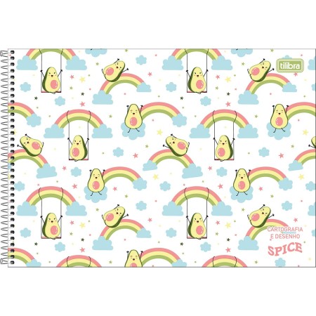 CADERNO ESP CARTOG CD 80F C/4 SPICE TILIBRA