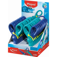 TESOURA ESSENTIALS 13CM C/10 PULSE P/ CANHOTO JACARE CORES
