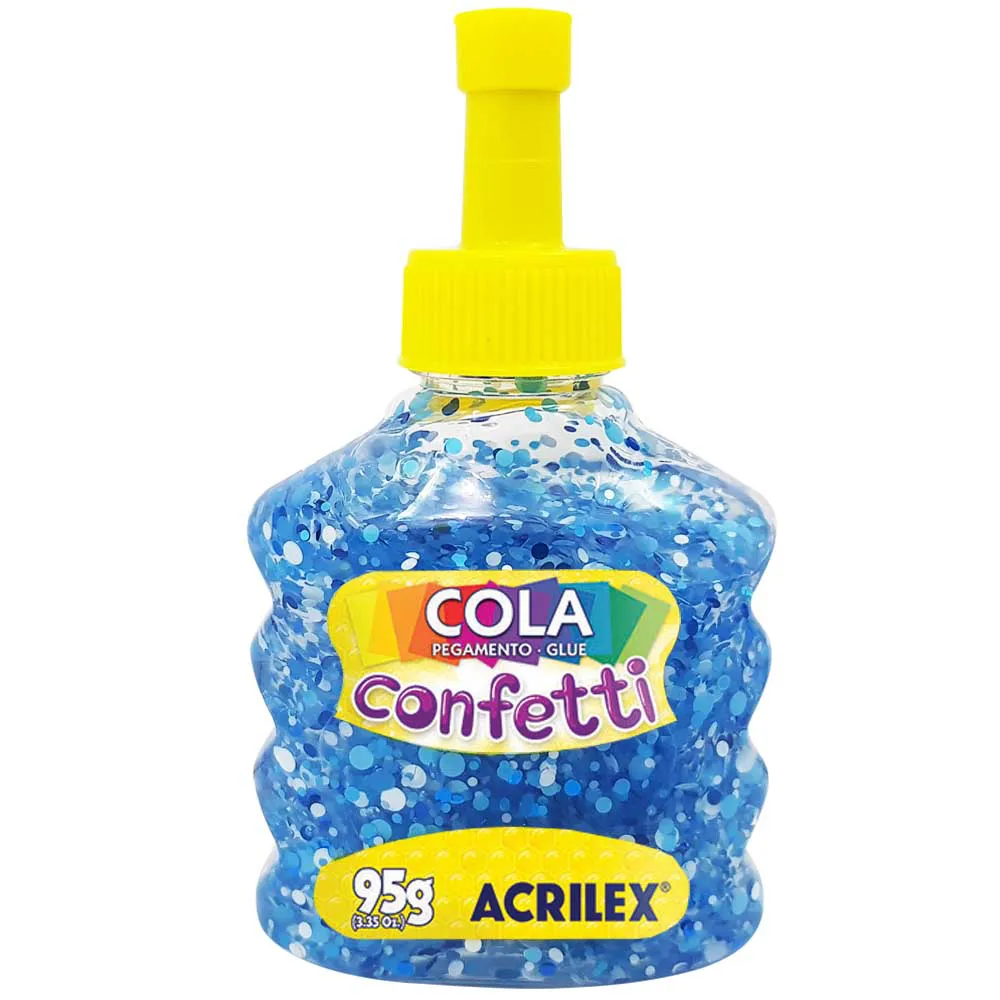 COLA CONFETTI 95G CEU ESTRELADO ACRILEX