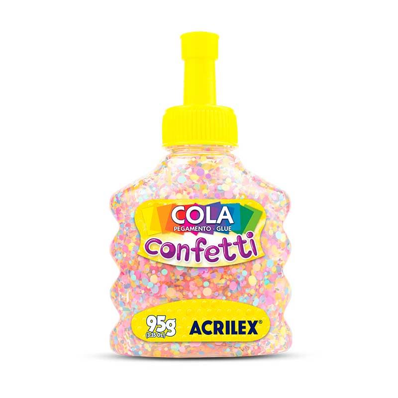 COLA CONFETTI 95G ALGODAO DOCE ACRILEX