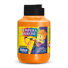 TINTA GUACHE 250ML 105 NEON LJ ACRILEX