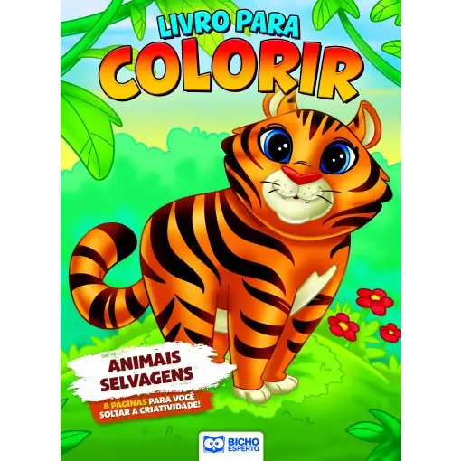 LIVRO COLORIR ANIMAIS DA FLORESTA RIDEEL