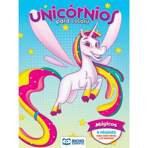 LIVRO COLORIR UNICORNIOS MAGICOS RIDEEL