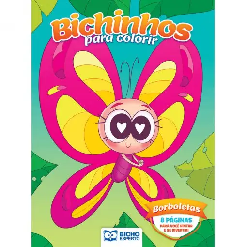 LIVRO COLORIR BICHINHOS BORBOLETAS RIDEEL