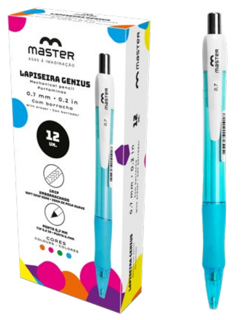 LAPISEIRA 0.7MM C/12 GENIUS CORES MASTER
