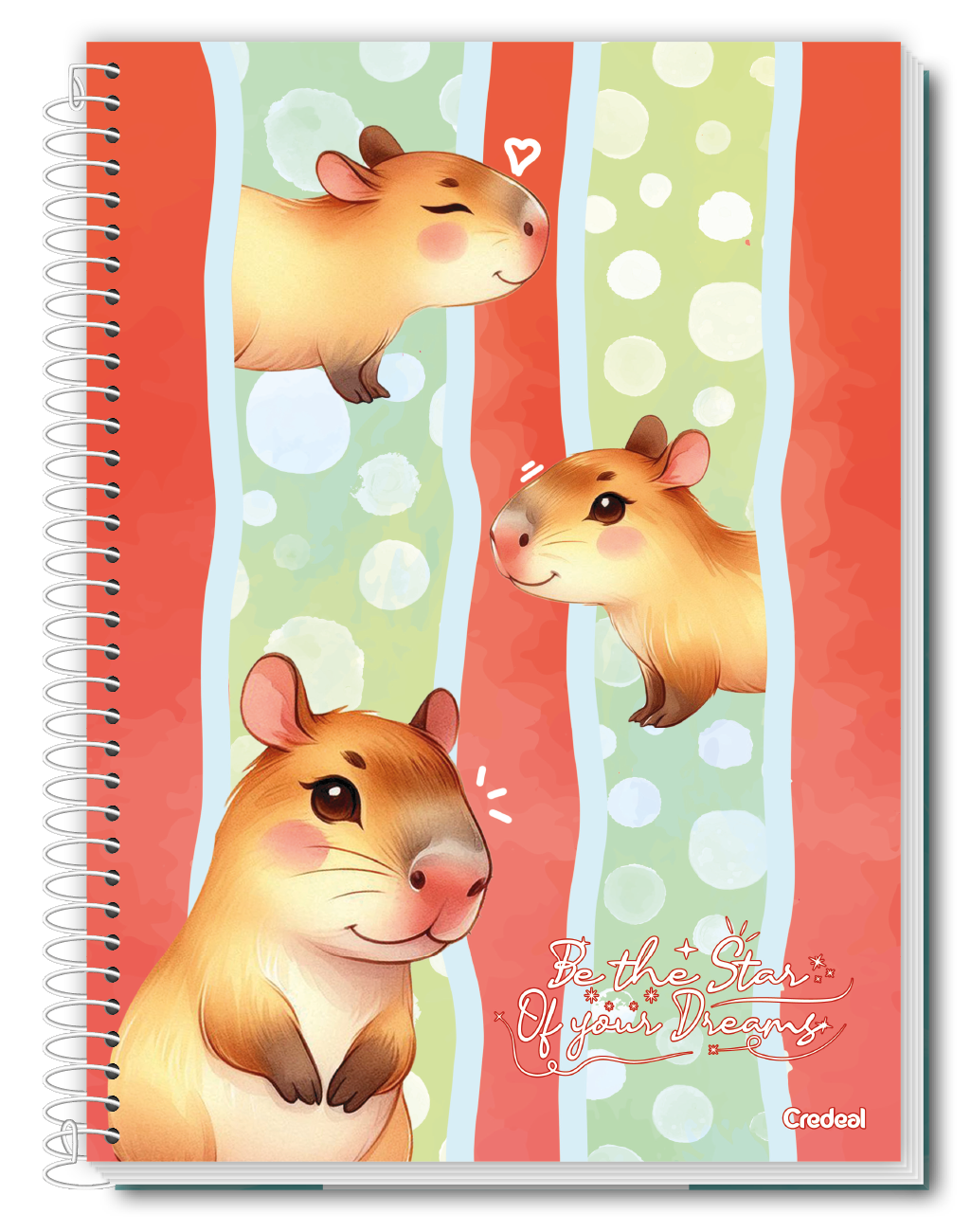 CADERNO ESP UNIV CD C/5 10M 140F LALA PETS FEM CREDEAL