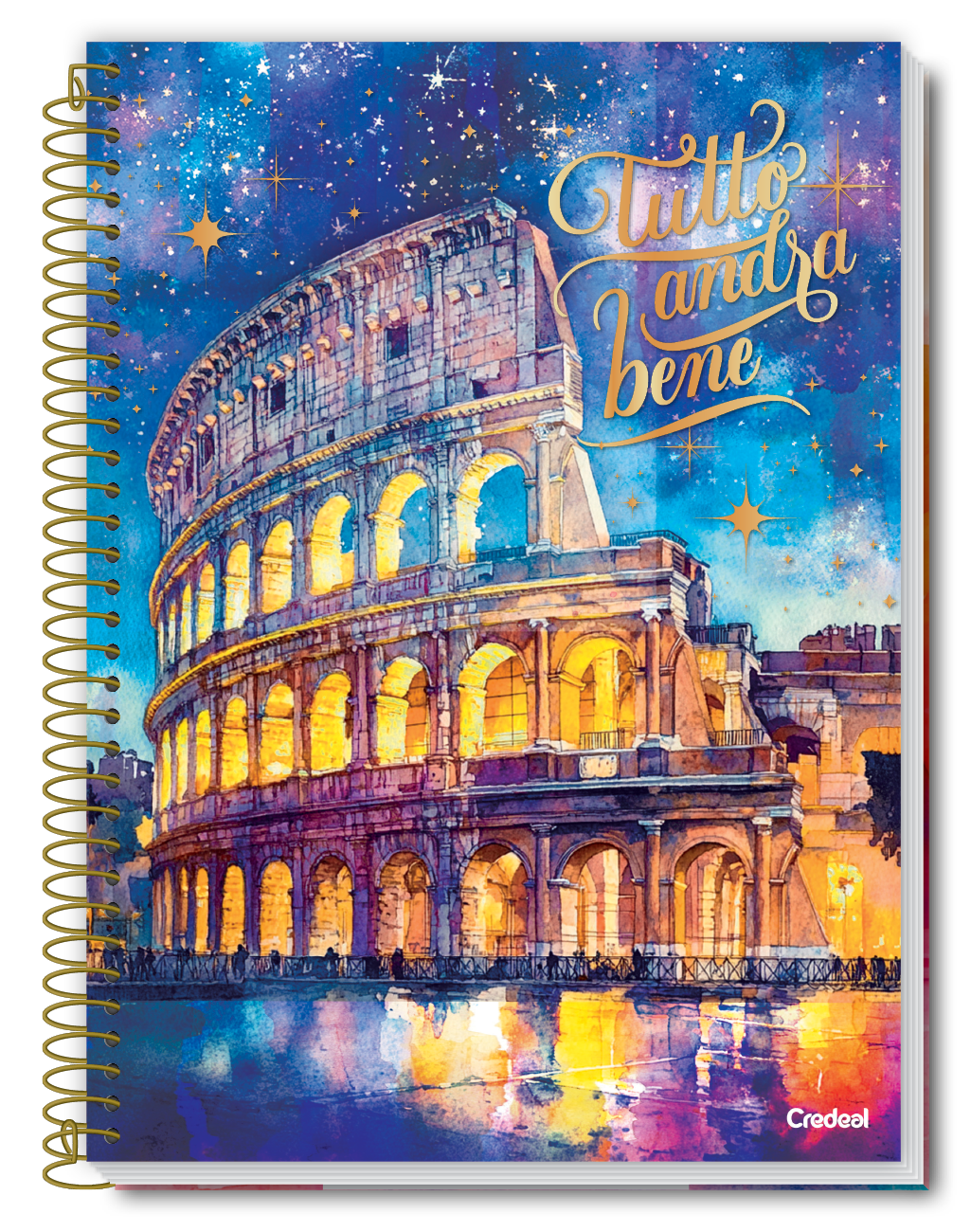 CADERNO ESP UNIV CD C/2 16M 256F BELLA FEM CREDEAL