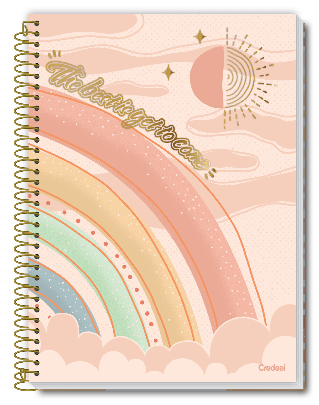 CADERNO ESP UNIV CD C/2 10M 160F ARCO-IRIS CREDEAL