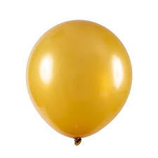 BALAO METALIZADO PERA 7 OURO C/50UN PIC PIC