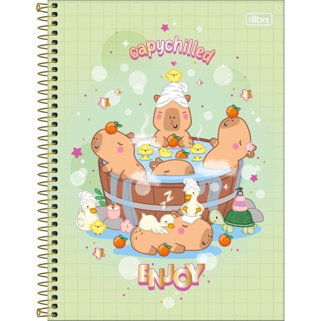 CADERNO ESP UNIV CD 12M 192F C/4 CAPYCLUB TILIBRA