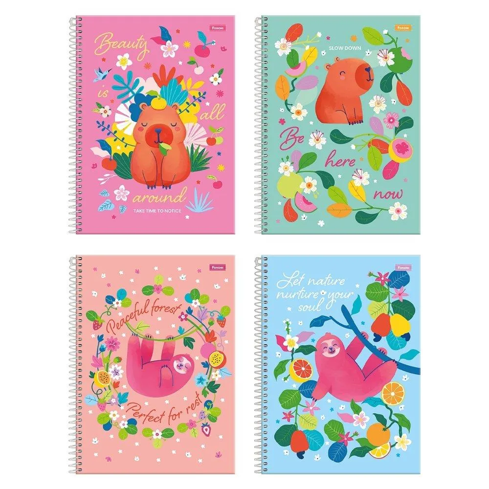 CADERNO ESP UNIV CD 10M 160F C/4 AMAZZU FORONI
