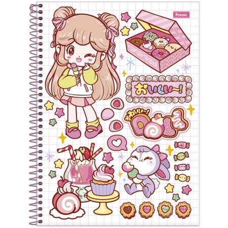 CADERNO ESP UNIV CD 10M 160F C/4 DOLL FORONI