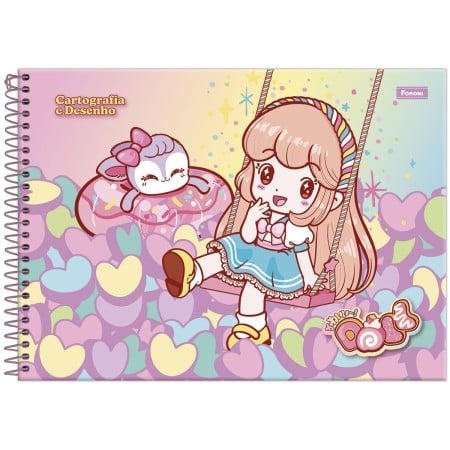 CADERNO ESP CARTOG CD 80F C/5 DOLL FORONI