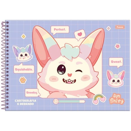 CADERNO ESP CARTOG CD 80F C/5 FUNFINITY FORONI