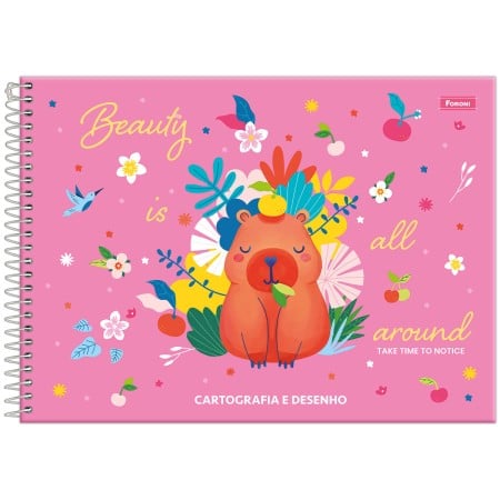 CADERNO ESP CARTOG CD 80F C/5 AMAZZU FORONI