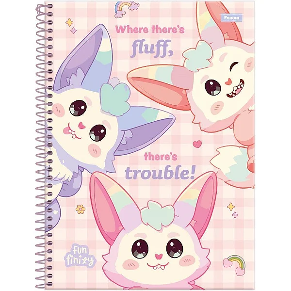 CADERNO ESP UNIV CD 1M 80F C/4 FUNFINITY FORONI