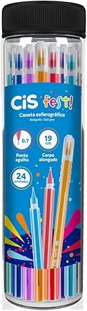 CANETA ESF 0.7MM C/24 FEST CORES CIS