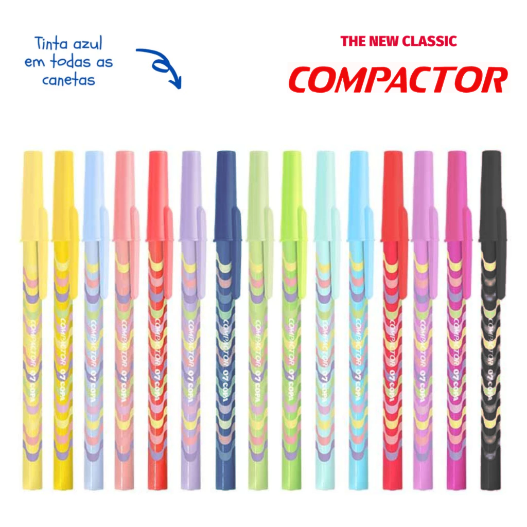 CANETA ESF 0.8MM C/112 07 COPA AZ COMPACTOR