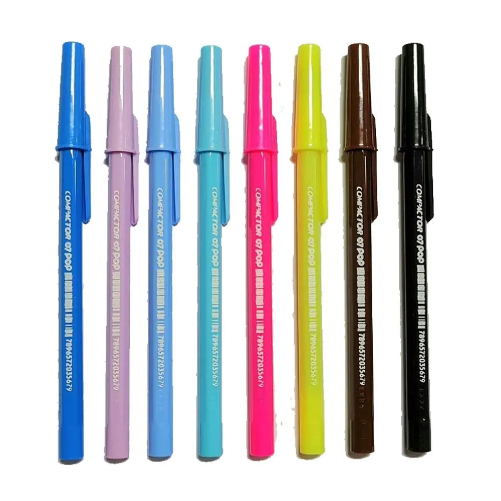 CANETA ESF 0.8MM C/112 07 POP AZ COMPACTOR