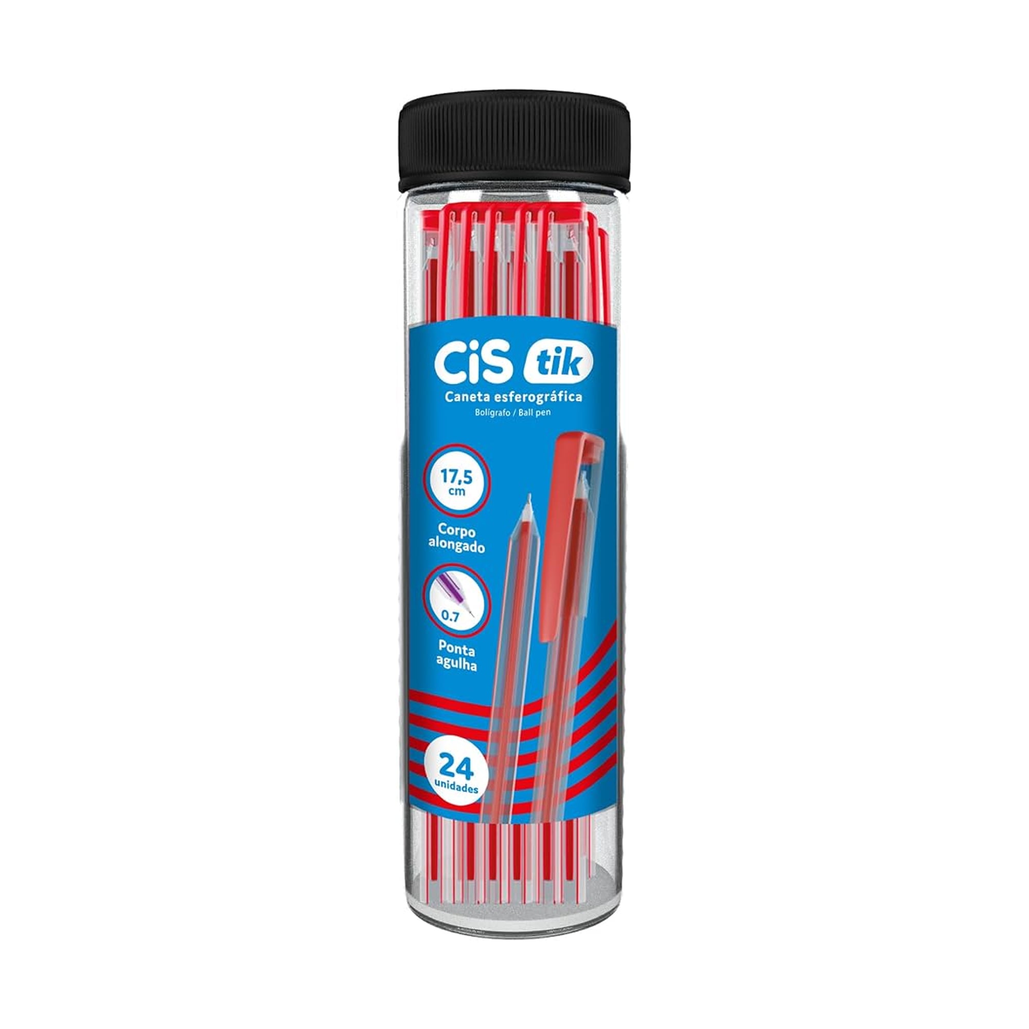 CANETA ESF 0.7 C/24 LONGO TIK VM CIS