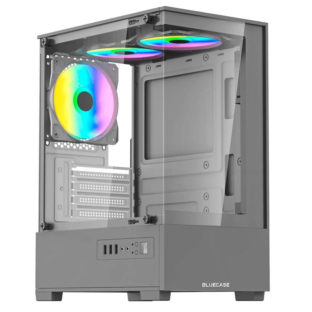 GABINETE S/FONTE GAMER C/VIDRO RAINBOW BG-055 CZ