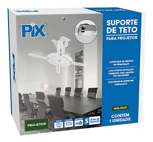 SUPORTE P/PROJETOR TETO 079-0102 PR PIX