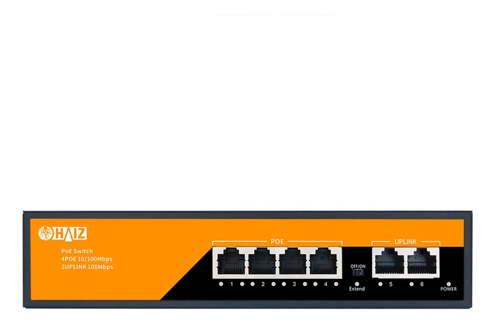 SWITCH 4P POE 10/100/1000MPS + 1P UPLINK HZ-04G12GNPOE HAIZ